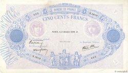 500 Francs BLEU ET ROSE modifié FRANCE  1939 F.31.42 VF+