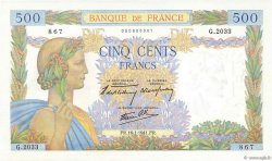 500 Francs LA PAIX FRANCE  1941 F.32.13