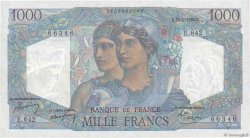 1000 Francs MINERVE ET HERCULE FRANCIA  1950 F.41.32 FDC