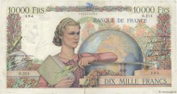 10000 Francs GÉNIE FRANÇAIS FRANCIA  1946 F.50.09 q.MB