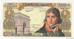 100 Nouveaux Francs BONAPARTE FRANCIA  1962 F.59.17 AU