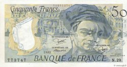 50 Francs QUENTIN DE LA TOUR FRANKREICH  1982 F.67.08 VZ
