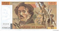 100 Francs DELACROIX modifié FRANCIA  1978 F.69.01f FDC