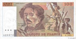 100 Francs DELACROIX imprimé en continu FRANCE  1990 F.69bis.02b