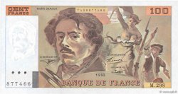 100 Francs DELACROIX 442-1 & 442-2 FRANCIA  1995 F.69ter.02d