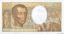 200 Francs MONTESQUIEU FRANCIA  1992 F.70.12b FDC