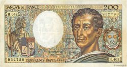 200 Francs MONTESQUIEU alphabet H.402 FRANCE  1986 F.70ter.01