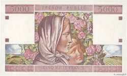 5000 Francs TRÉSOR PUBLIC FRANKREICH  1955 VF.36.00Ed fST+