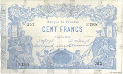 100 Francs type 1862 Indices Noirs FRANKREICH  1879 F.A39.15 fSS