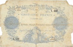 25 Francs type 1870 Clermont-Ferrand FRANCIA  1870 F.A44.01 q.MB