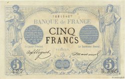 5 Francs NOIR FRANCE  1873 F.01.22