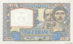 20 Francs TRAVAIL ET SCIENCE FRANCIA  1940 F.12.09 AU+