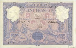 100 Francs BLEU ET ROSE FRANKREICH  1895 F.21.08 VZ