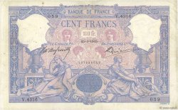 100 Francs BLEU ET ROSE FRANCE  1905 F.21.19 F+