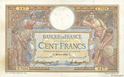 100 Francs LUC OLIVIER MERSON sans LOM FRANCIA  1920 F.23.13 BC+