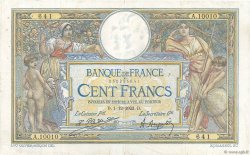 100 Francs LUC OLIVIER MERSON grands cartouches FRANCE  1923 F.24.01 B+