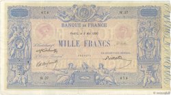 1000 Francs BLEU ET ROSE FRANKREICH  1890 F.36.02 fVZ