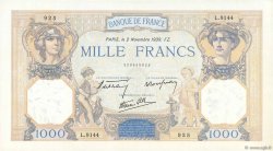 1000 Francs CÉRÈS ET MERCURE type modifié FRANCE  1939 F.38.38 AU+