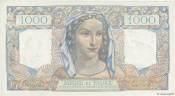 1000 Francs MINERVE ET HERCULE FRANKREICH  1945 F.41.08 VZ+