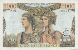 5000 Francs TERRE ET MER FRANCIA  1953 F.48.08 EBC+