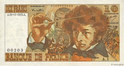 10 Francs BERLIOZ FRANKREICH  1972 F.63.01A1 SS