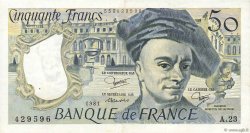 50 Francs QUENTIN DE LA TOUR FRANCE  1981 F.67.07 VF+