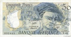 50 Francs QUENTIN DE LA TOUR FRANKREICH  1985 F.67.11 SS