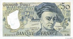50 Francs QUENTIN DE LA TOUR FRANCIA  1987 F.67.13 SC