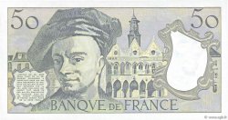 50 Francs QUENTIN DE LA TOUR Petit numéro FRANCIA  1988 F.67.14 q.FDC