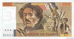 100 Francs DELACROIX FRANKREICH  1978 F.68.01 fST