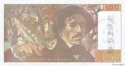 100 Francs DELACROIX imprimé en continu FRANCE  1990 F.69bis.01bF- NEUF