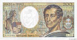 200 Francs MONTESQUIEU Modifié FRANCE  1994 F.70/2.01 AU+
