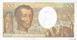 200 Francs MONTESQUIEU alphabet 101 FRANCE  1992 F.70bis.01 VF - XF