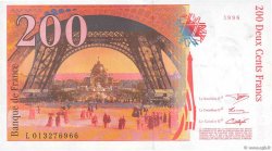 200 Francs EIFFEL Sans STRAP FRANCIA  1996 F.75f4.02 SPL+