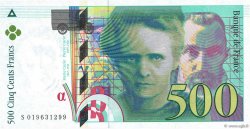 500 Francs PIERRE ET MARIE CURIE Symbole décalé FRANCE  1994 F.76f1.01 UNC