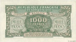 1000 Francs MARIANNE FRANKREICH  1945 VF.13.01 ST