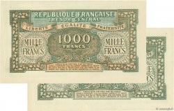 1000 Francs MARIANNE FRANKREICH  1945 VF.13.03x fST+