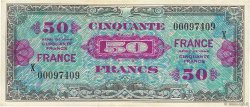 50 Francs FRANCE FRANKREICH  1945 VF.24.04 VZ+
