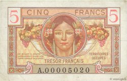5 Francs TRÉSOR FRANÇAIS FRANCIA  1947 VF.29.01 BB