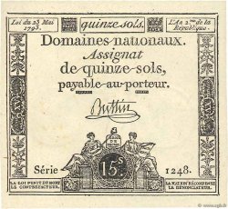 15 Sols FRANCE  1793 Ass.41b UNC