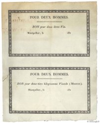 2 Litres de vin / 2/3 Kg Viande FRANCE régionalisme et divers  1820 - SPL