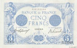 5 Francs BLEU FRANCIA  1916 F.02.41 SPL+