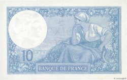 10 Francs MINERVE FRANCIA  1917 F.06.02 FDC