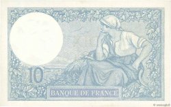 10 Francs MINERVE FRANCIA  1922 F.06.06 FDC