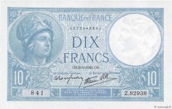 10 Francs MINERVE modifié FRANCE  1941 F.07.26 UNC