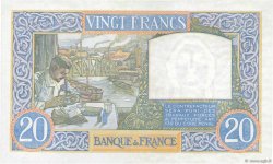 20 Francs TRAVAIL ET SCIENCE FRANKREICH  1940 F.12.05 VZ