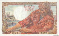 20 Francs PÊCHEUR FRANCIA  1943 F.13.07 SPL+