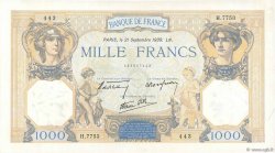 1000 Francs CÉRÈS ET MERCURE type modifié FRANCIA  1939 F.38.37 AU