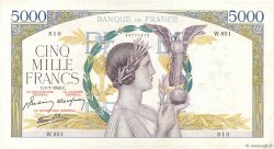 5000 Francs VICTOIRE Impression à plat FRANCIA  1942 F.46.38 EBC+