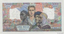 5000 Francs EMPIRE FRANÇAIS FRANCIA  1947 F.47.58 SC